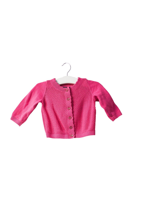 A Pink Cardigans from Tommy Hilfiger in size 3-6M for girl. (Front View)