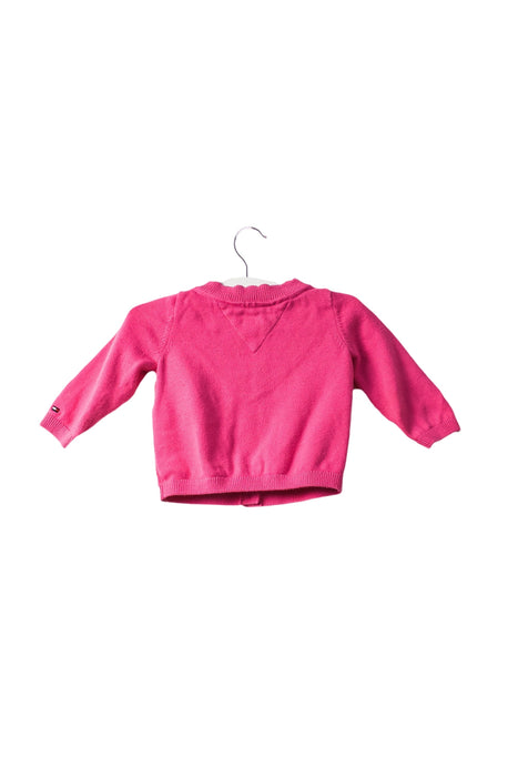 A Pink Cardigans from Tommy Hilfiger in size 3-6M for girl. (Back View)