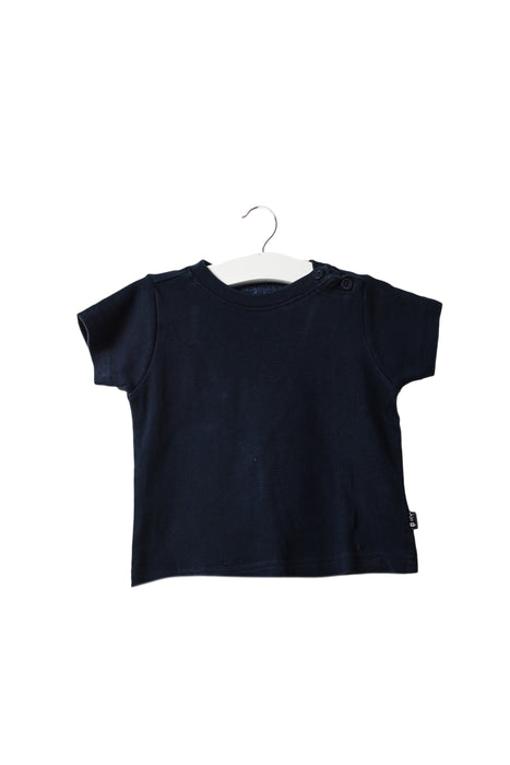 A Navy Short Sleeve T Shirts from Jojo Maman Bébé in size 6-12M for boy. (Front View)