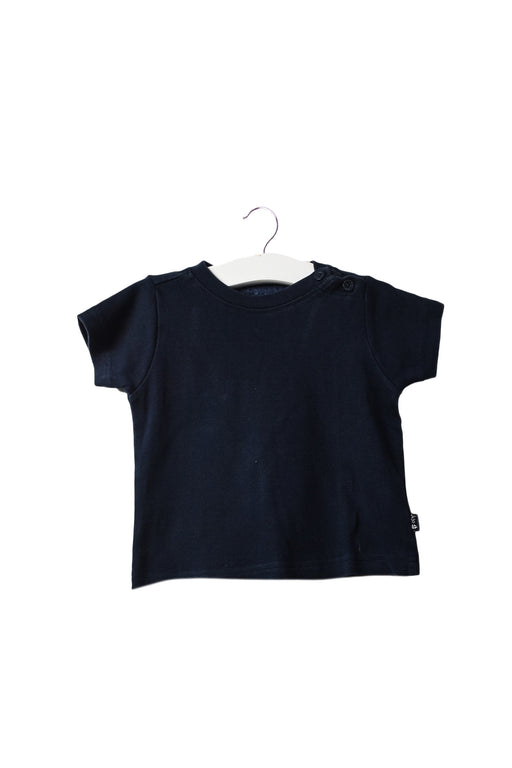A Navy Short Sleeve T Shirts from Jojo Maman Bébé in size 6-12M for boy. (Front View)