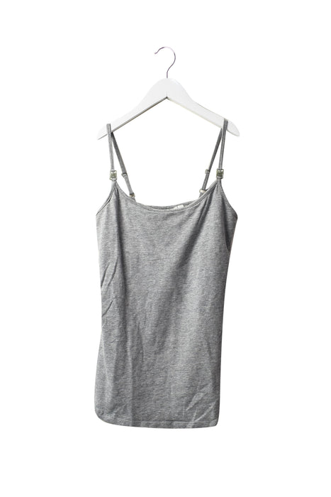 A Grey Sleeveless Tops from Jojo Maman Bébé in size XS for maternity. (Front View)