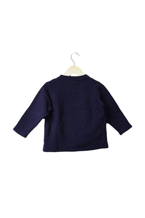 A Navy Sweatshirts from Chickeeduck in size 18-24M for boy. (Back View)