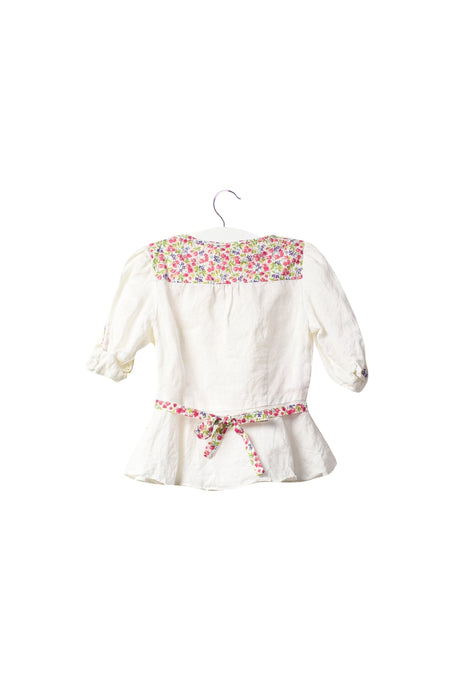 A White Short Sleeve Tops from Nicholas & Bears in size 2T for girl. (Back View)