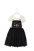 A Black Short Sleeve Dresses from Seed in size 5T for girl. (Front View)