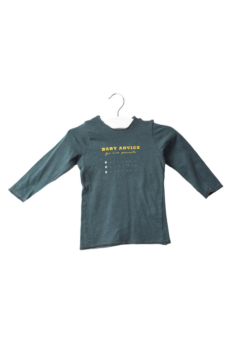A Grey Long Sleeve Tops from Bonpoint in size 3-6M for neutral. (Front View)