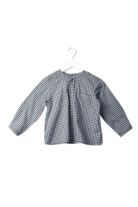 A Blue Shirts from Bonpoint in size 2T for neutral. (Front View)