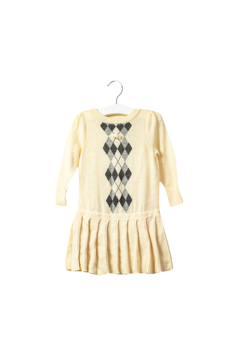 A Beige Long Sleeve Dresses from Nicholas & Bears in size 6-12M for girl. (Front View)