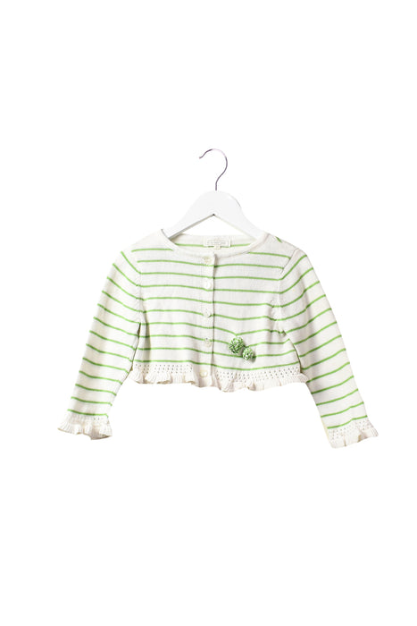 A White Cardigans from Nicholas & Bears in size 4T for girl. (Front View)