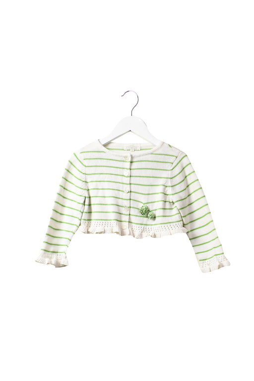 A White Cardigans from Nicholas & Bears in size 4T for girl. (Front View)