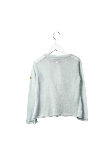 A Blue Cardigans from La Compagnie des Petits in size 3T for girl. (Back View)