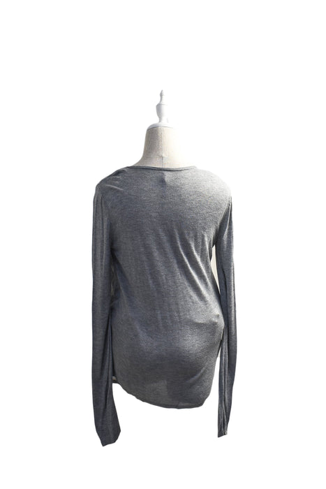 A Grey Long Sleeve Tops from Seraphine in size S for maternity. (Back View)