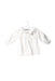 A White Long Sleeve Tops from Rose et Théo in size 3-6M for girl. (Front View)