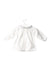 A White Long Sleeve Tops from Rose et Théo in size 3-6M for girl. (Back View)