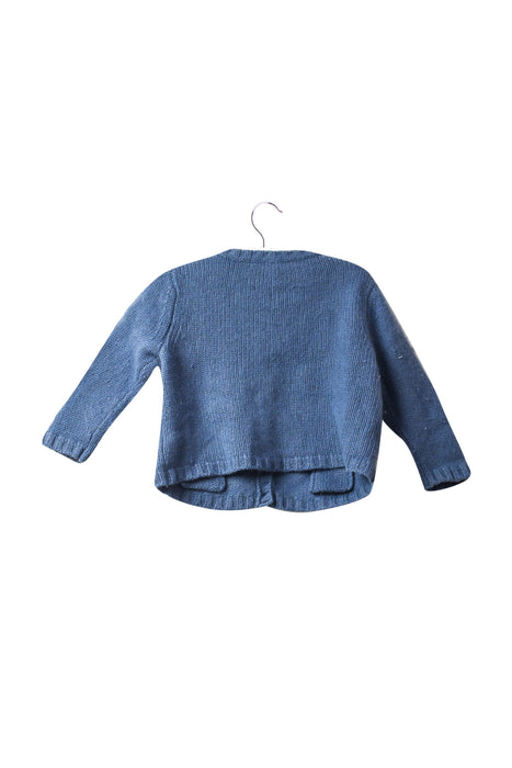 A Blue Cardigans from Bonpoint in size 6-12M for neutral. (Back View)