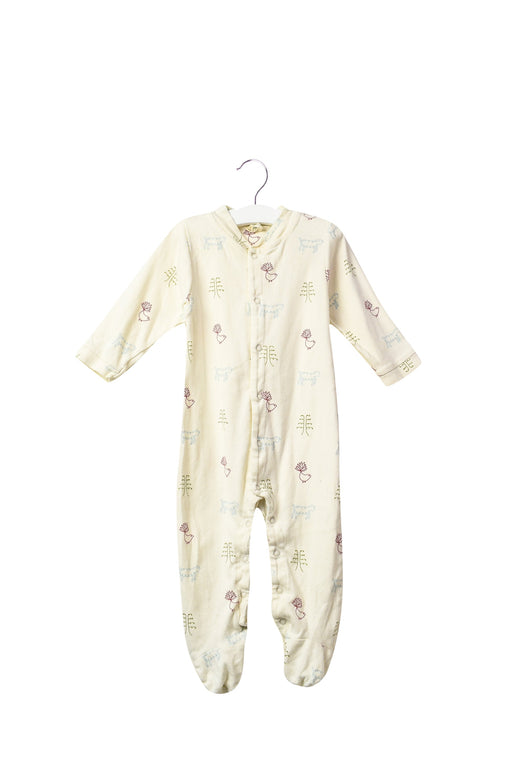 A White Long Sleeve Jumpsuits from Nature Baby in size 6-12M for neutral. (Front View)