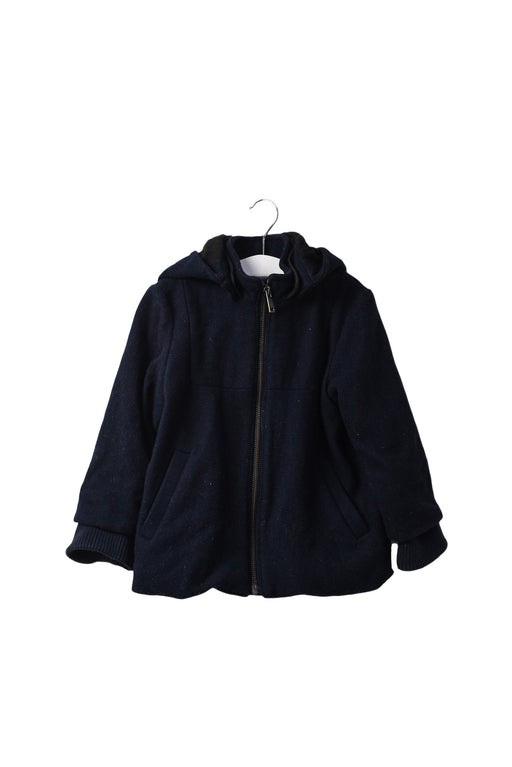 A Navy Coats from COS in size 12-18M for neutral. (Front View)