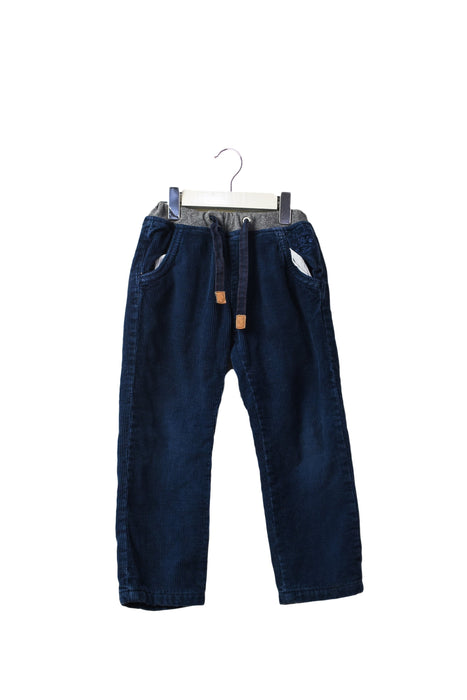 A Navy Casual Pants from Chickeeduck in size 2T for boy. (Front View)