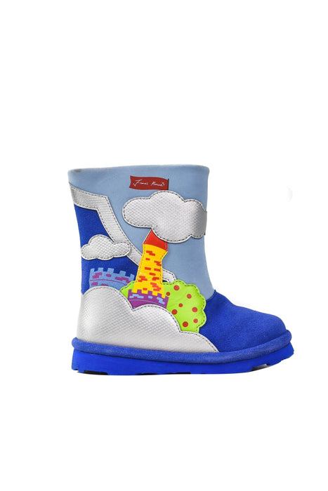 A Blue Boots & Booties from Fiona's Prince in size 3T for boy. (Back View)