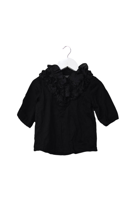 A Black Long Sleeve Tops from Nicholas & Bears in size 2T for girl. (Front View)