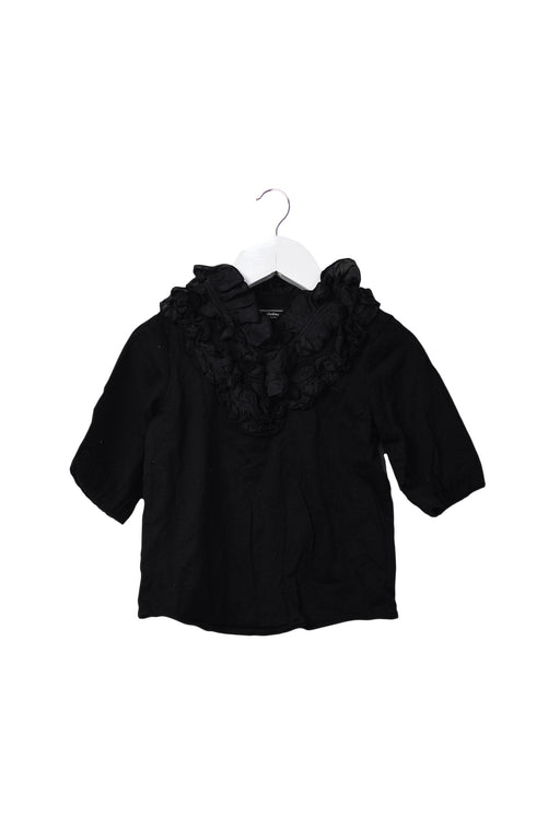 A Black Long Sleeve Tops from Nicholas & Bears in size 2T for girl. (Front View)