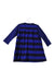 A Blue Long Sleeve Dresses from Petit Bateau in size 12-18M for girl. (Back View)