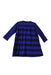 A Blue Long Sleeve Dresses from Petit Bateau in size 12-18M for girl. (Back View)
