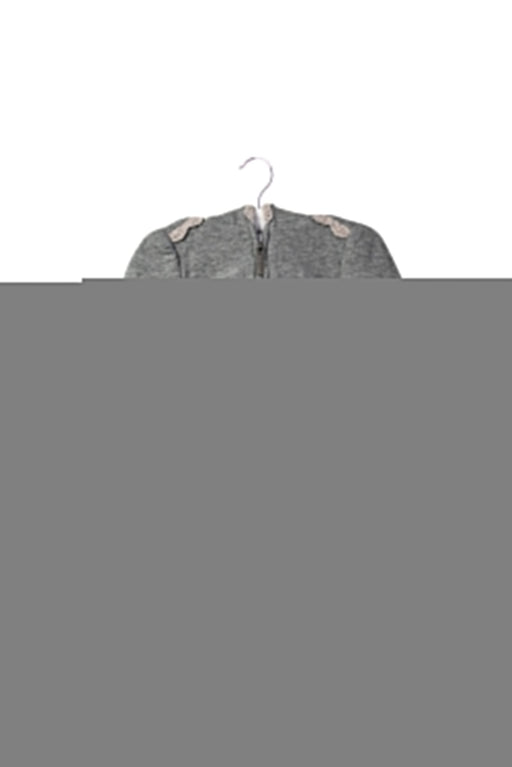 A Grey Zippered Sweatshirts from Nicholas & Bears in size 6-12M for girl. (Front View)