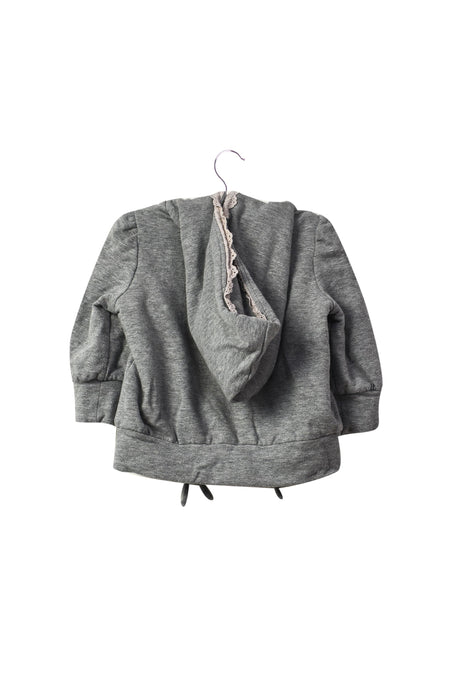 A Grey Zippered Sweatshirts from Nicholas & Bears in size 6-12M for girl. (Back View)
