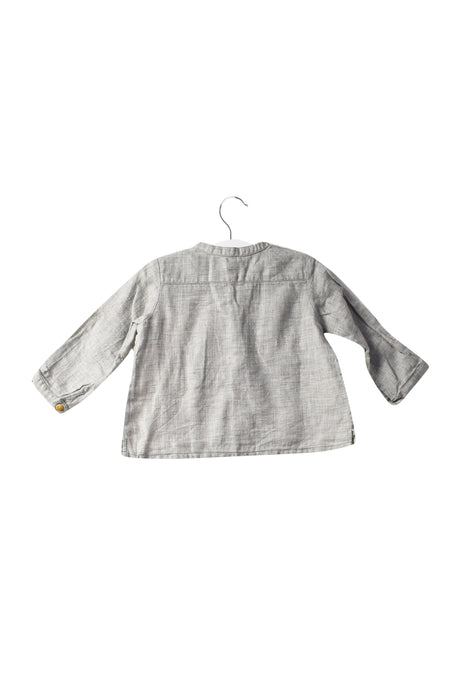 A Grey Long Sleeve Tops from Bonpoint in size 3-6M for girl. (Back View)