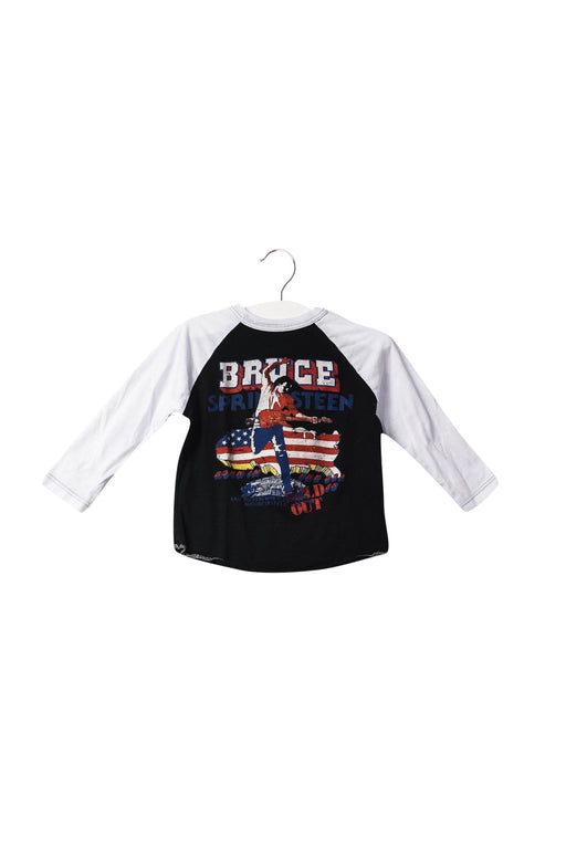 A Black Long Sleeve Tops from Rowdy Sprout in size 3-6M for neutral. (Front View)