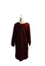 A Red Sweater Dresses from Milk Tea in size M for maternity. (Back View)
