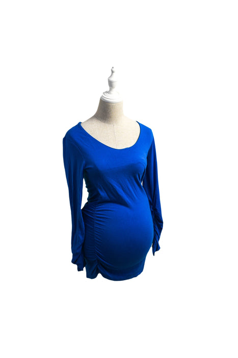 A Blue Long Sleeve Tops from Isabella Oliver in size S for maternity. (Front View)