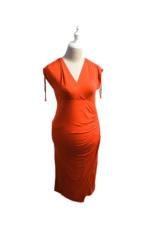 A Orange Short Sleeve Dresses from Isabella Oliver in size XS for maternity. (Front View)