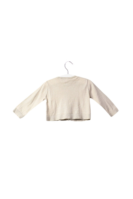 A Grey Cardigans from Bonpoint in size 6-12M for girl. (Back View)