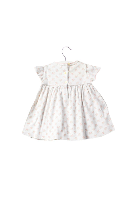 A White Short Sleeve Dresses from Ralph Lauren in size 6-12M for girl. (Back View)