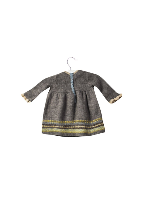 A Grey Sweater Dresses from Caramel Baby & Child in size 3-6M for girl. (Back View)