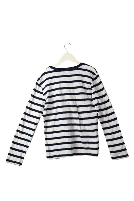 A White Long Sleeve Tops from Crewcuts in size 8Y for boy. (Back View)