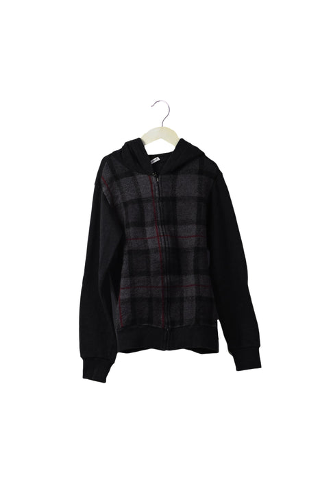 A Grey Zippered Sweatshirts from Dolce & Gabbana in size 7Y for boy. (Front View)