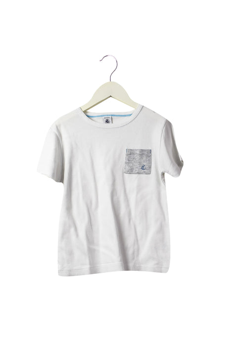 A White Separates from Petit Bateau in size 6T for boy. (Front View)