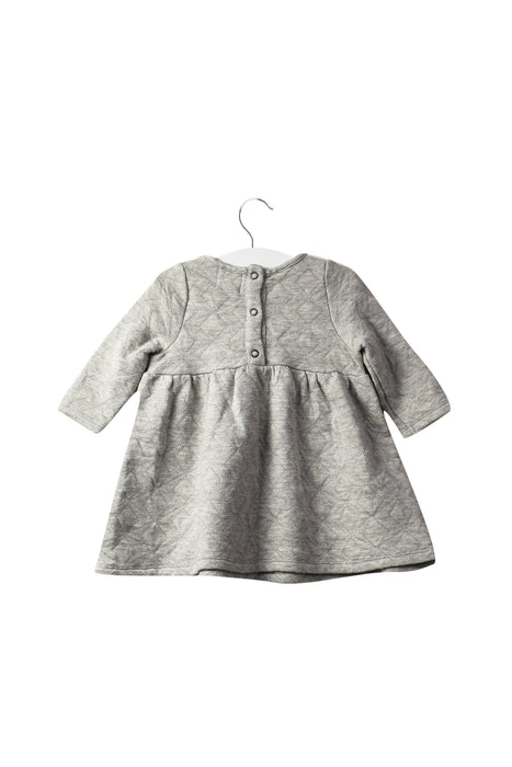 A Grey Long Sleeve Dresses from Blune in size 6-12M for girl. (Back View)