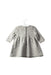 A Grey Long Sleeve Dresses from Blune in size 6-12M for girl. (Back View)