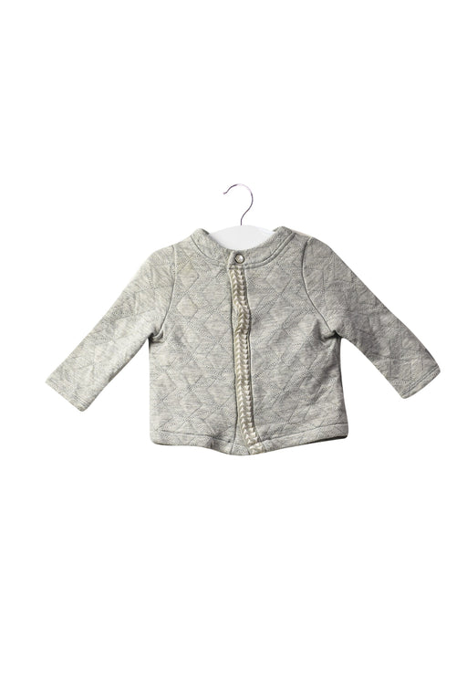 A Grey Cardigans from Blune in size 3-6M for girl. (Front View)