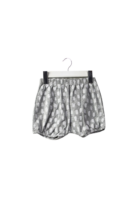 A Grey Shorts from Seed in size 0-3M for girl. (Front View)