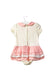 A Pink Short Sleeve Bodysuits from Nicholas & Bears in size 12-18M for girl. (Back View)
