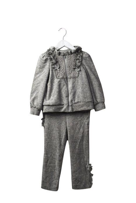 A Grey Pants Sets from Nicholas & Bears in size 3T for girl. (Front View)