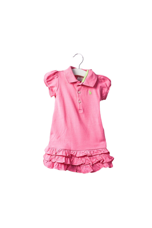A Pink Dress Sets from Ralph Lauren in size 6-12M for girl. (Front View)