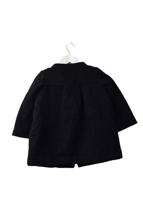 A Black Coats from Bonpoint in size 3T for girl. (Back View)