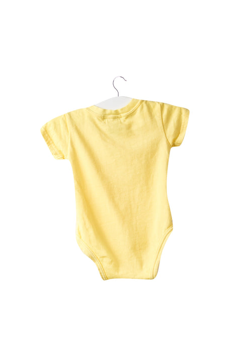 A Yellow Short Sleeve Bodysuits from Ralph Lauren in size 0-3M for girl. (Back View)