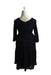 A Navy Long Sleeve Dresses from Seraphine in size XS for maternity. (Back View)