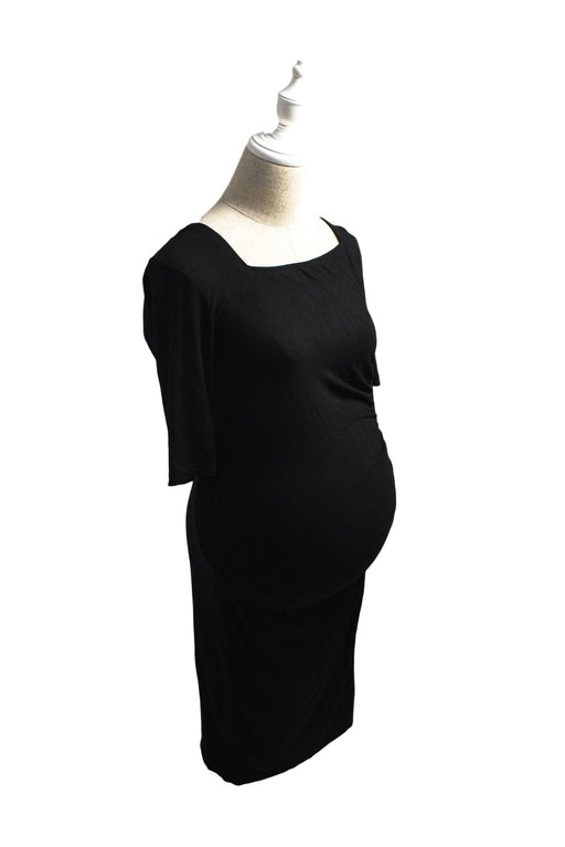 A Black Long Sleeve Dresses from Isabella Oliver in size S for maternity. (Front View)